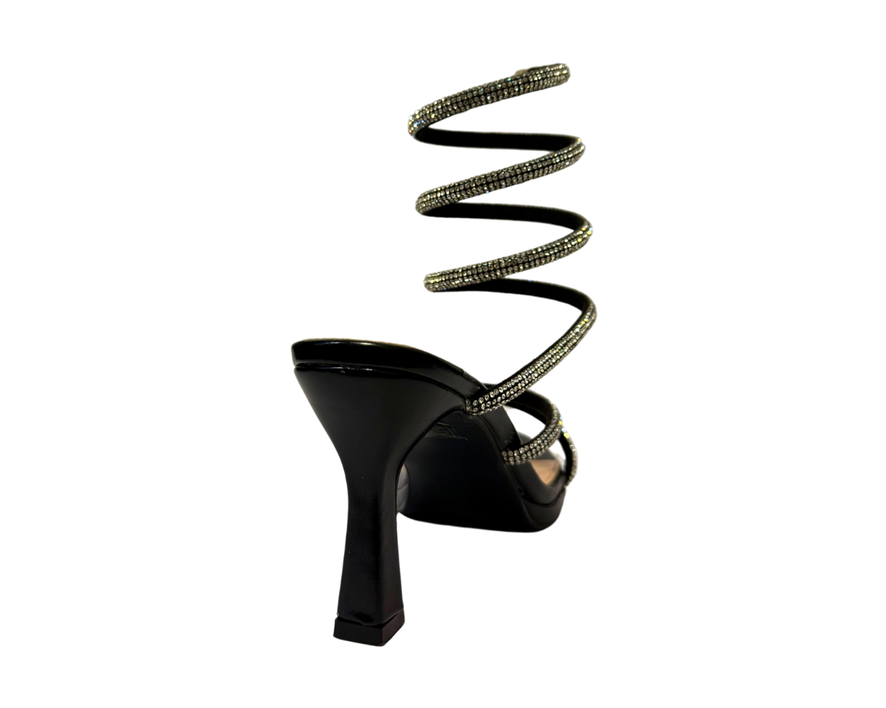 Women's Diamante Snake Anklet High Heel Shoes