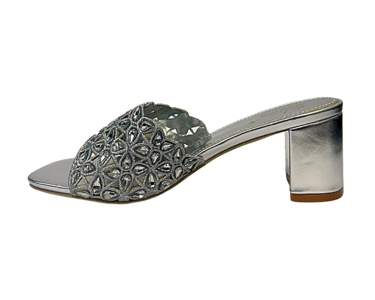 Women's ST017 Block Heel Heel Rhinestone Shoes