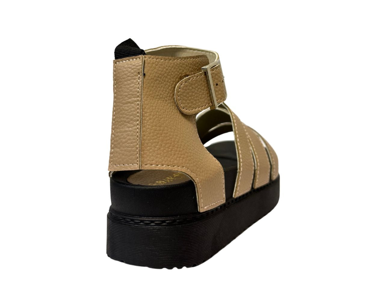 Women's Faux Leather Chunky Sole Gladiator Sandals