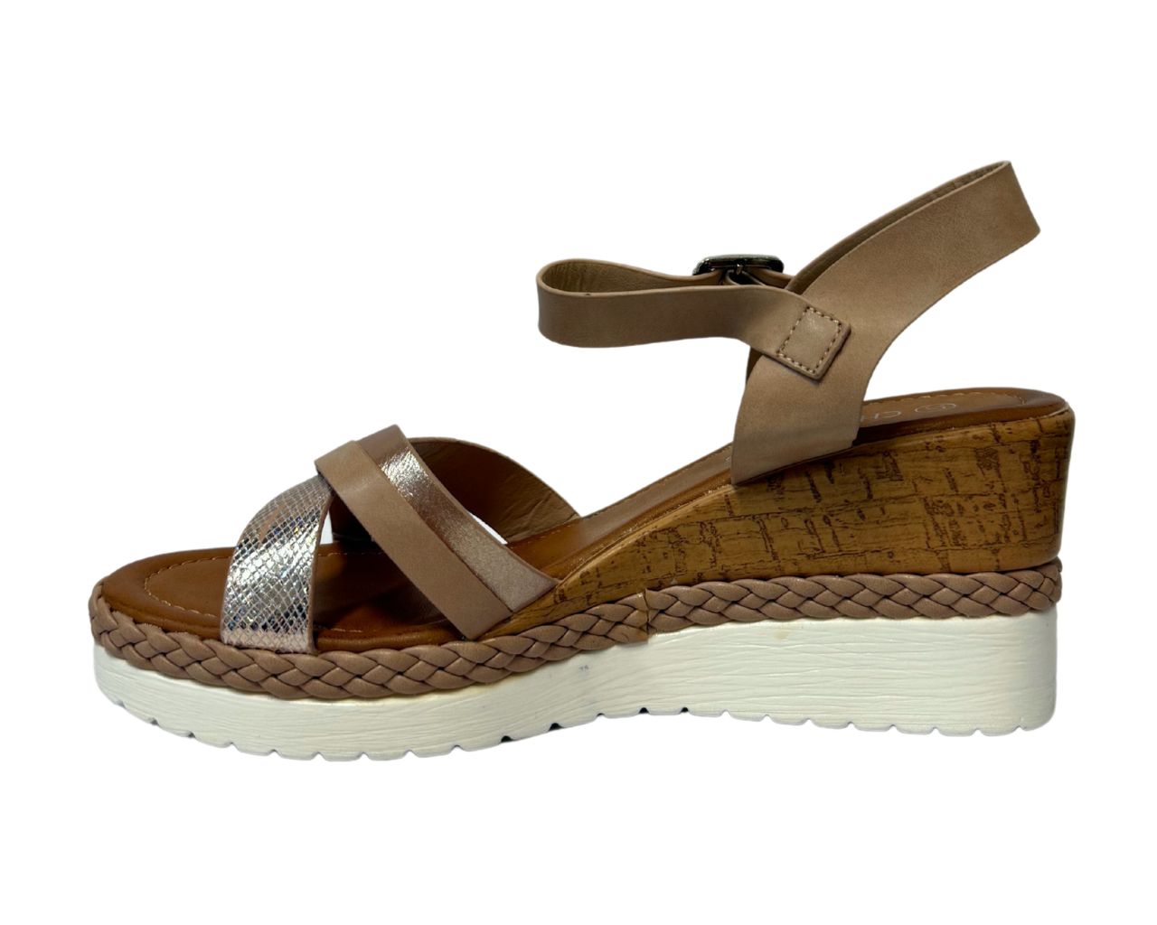 Women's Light Weight Wedge Heel Ankle Strap Sandals