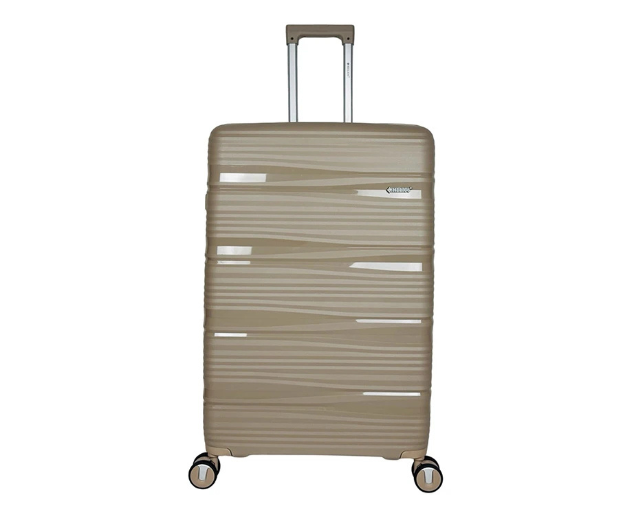 Hard Shell Lightweight Set of 3 Polypropylene Suitcases with Expandable Gusset