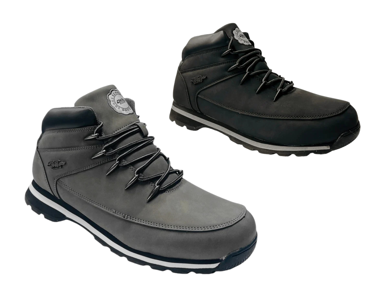 Men's Faux Leather Lace Up Hiking Boots