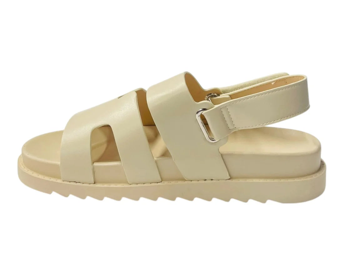 Women's Cut Out Strap Chunky Flatform Sandals