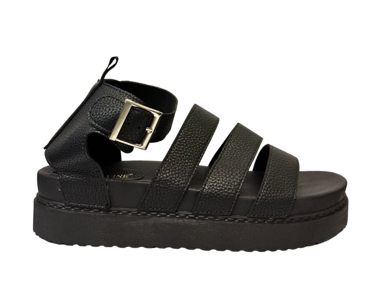 Women's Faux Leather Chunky Sole Gladiator Sandals