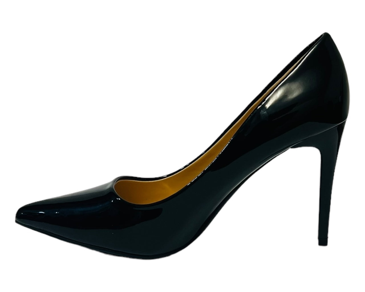 Women's Stylish Faux Patent Leather Stiletto Classy High Heel Court Shoes