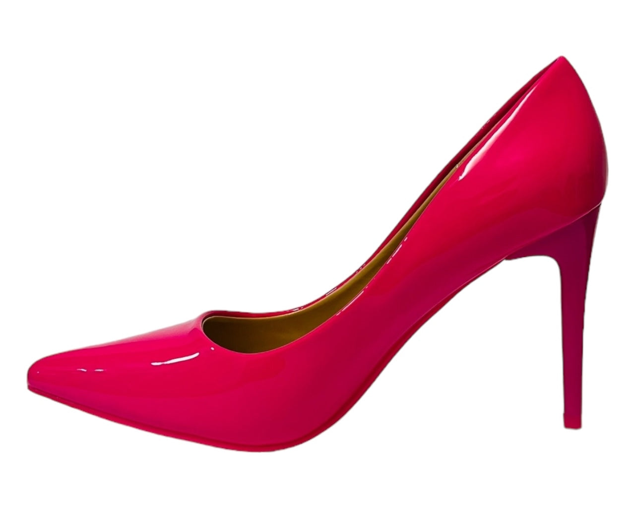 Women's Stylish Faux Patent Leather Stiletto Classy High Heel Court Shoes