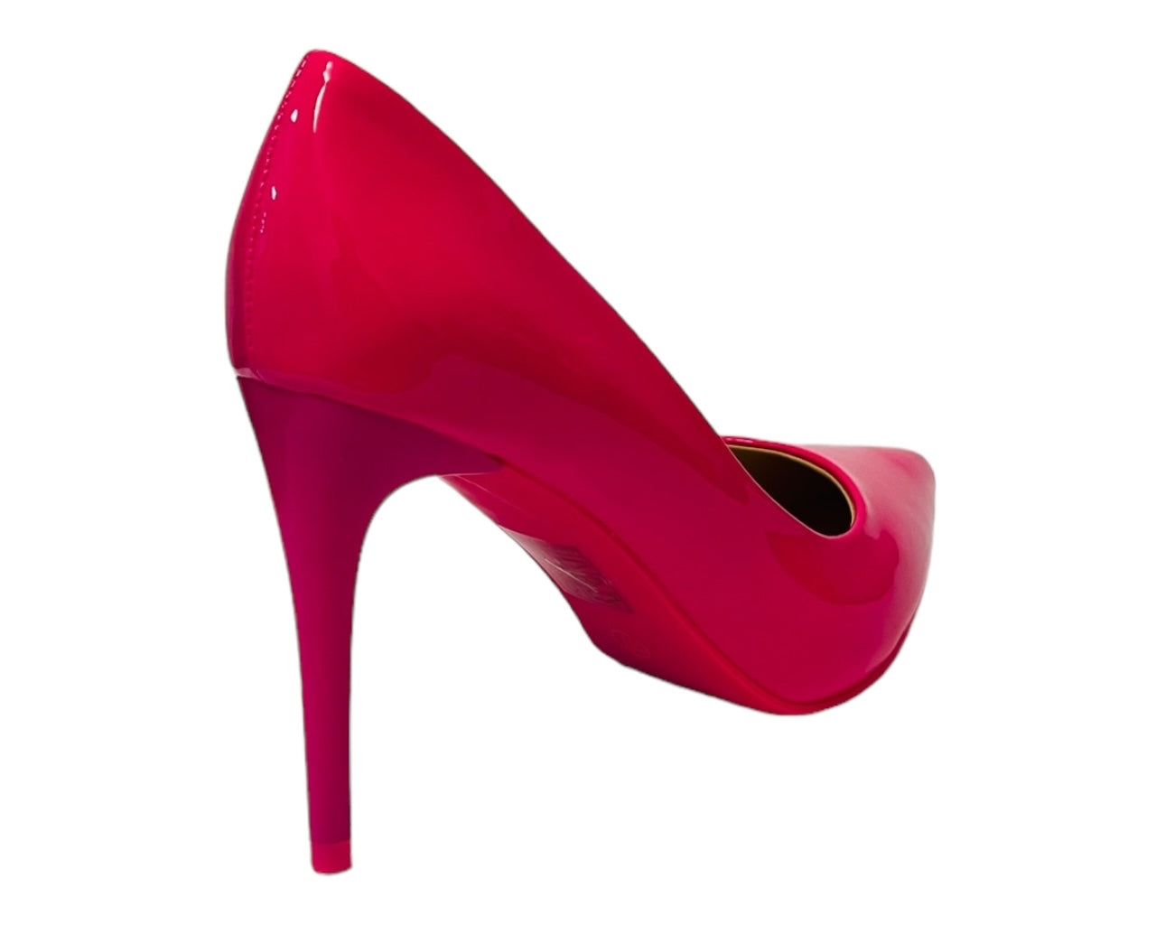 Women's Stylish Faux Patent Leather Stiletto Classy High Heel Court Shoes