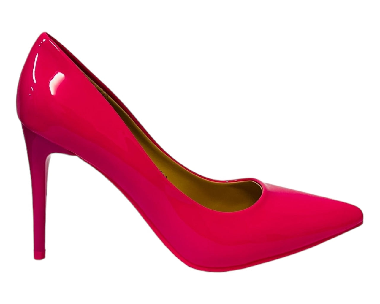 Women's Stylish Faux Patent Leather Stiletto Classy High Heel Court Shoes