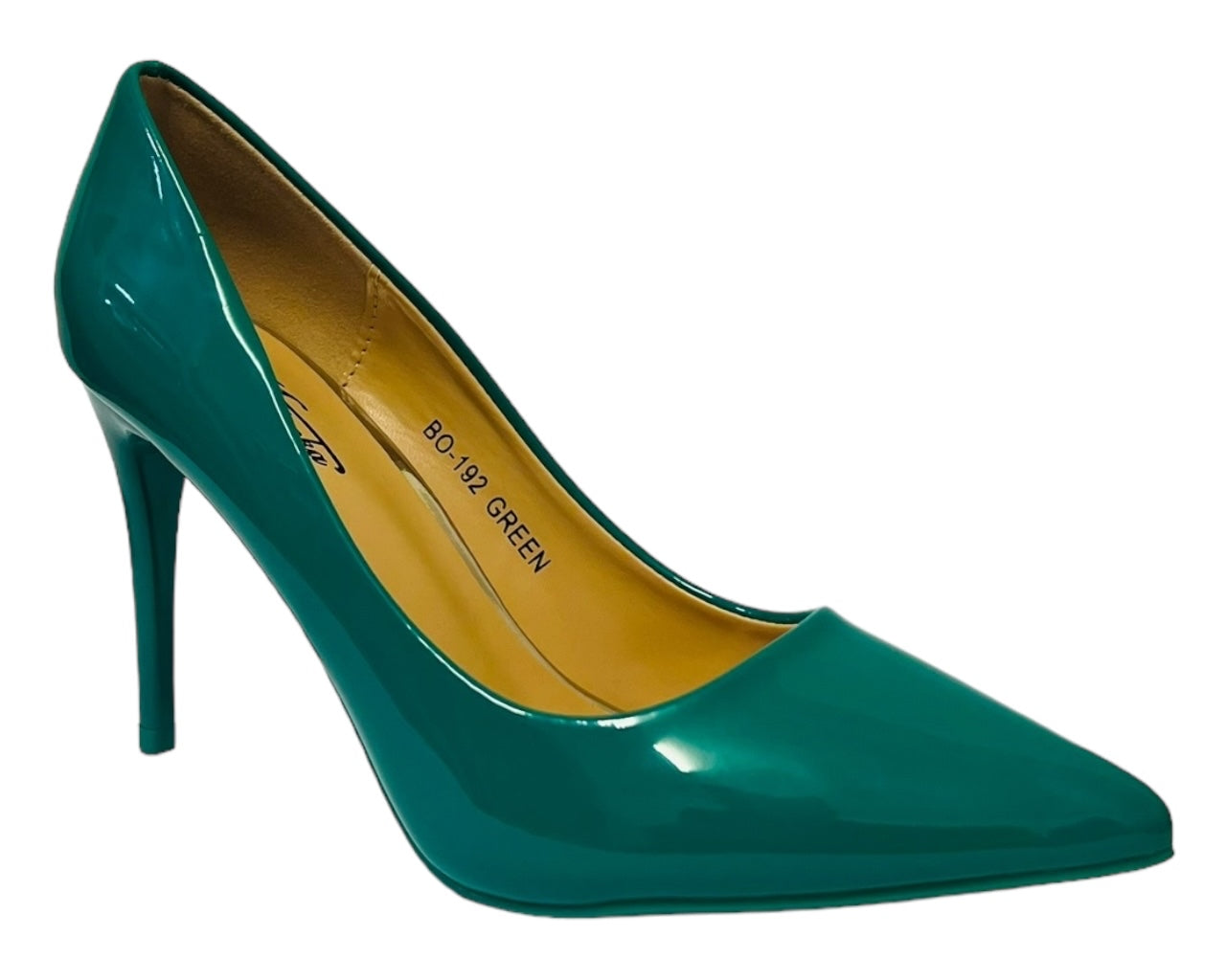 Women's Stylish Faux Patent Leather Stiletto Classy High Heel Court Shoes