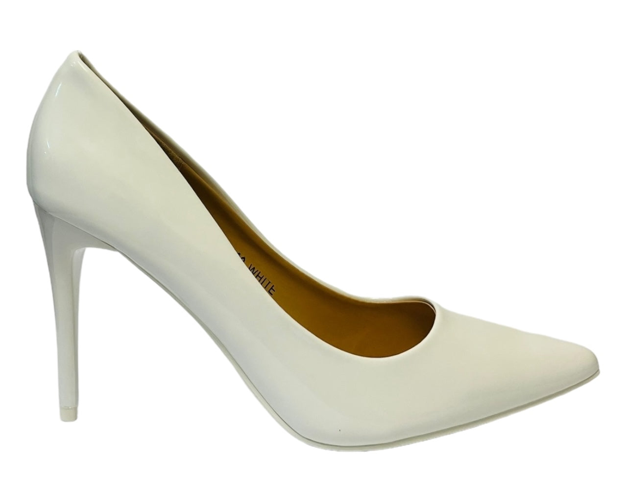 Women's Stylish Faux Patent Leather Stiletto Classy High Heel Court Shoes
