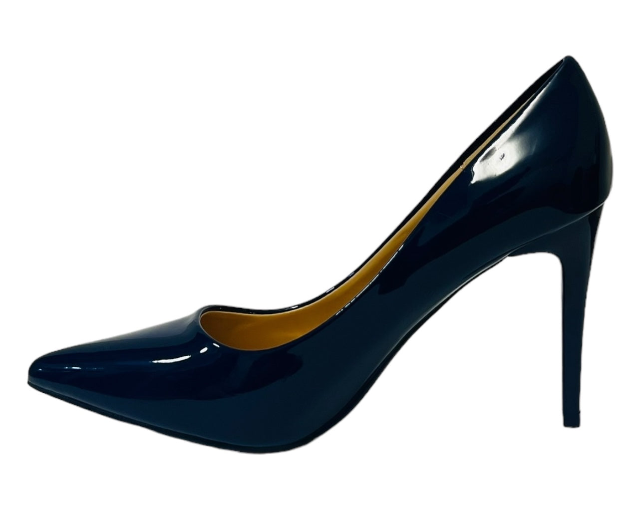 Women's Stylish Faux Patent Leather Stiletto Classy High Heel Court Shoes