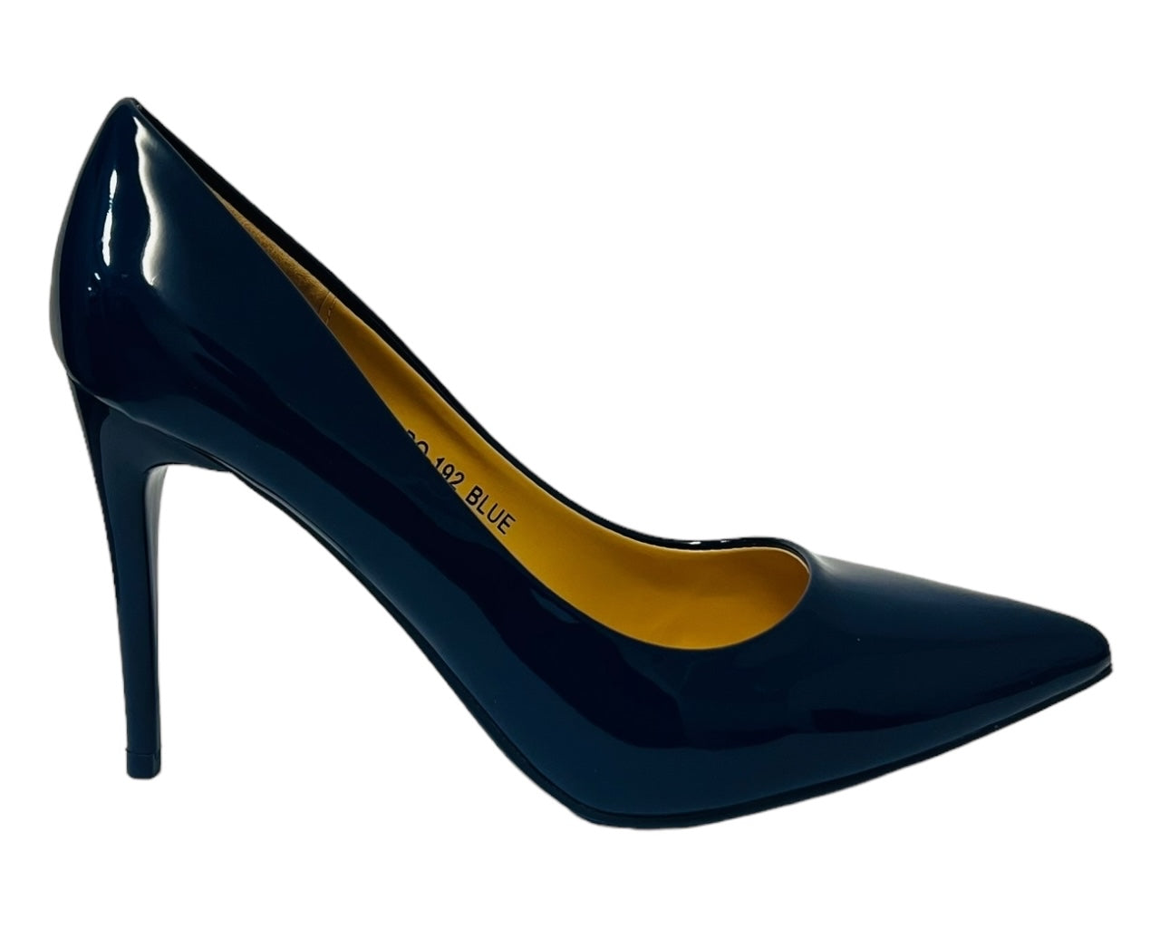 Women's Stylish Faux Patent Leather Stiletto Classy High Heel Court Shoes