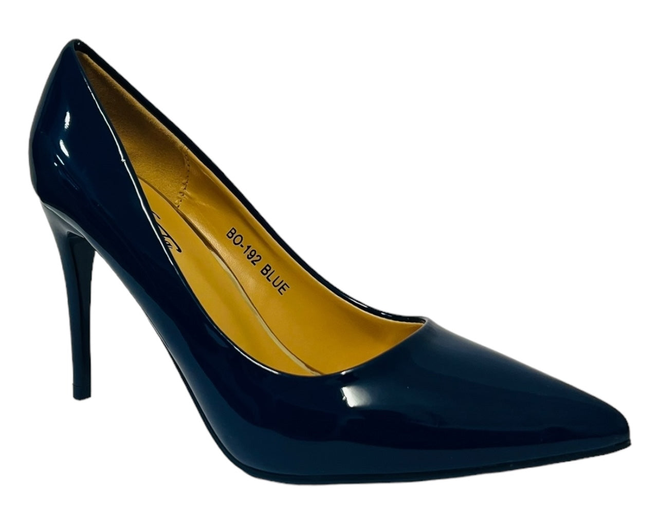 Women's Stylish Faux Patent Leather Stiletto Classy High Heel Court Shoes