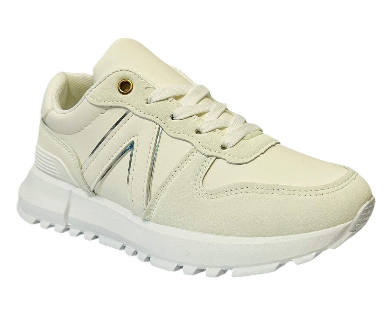Woman's chunky lace up trainers