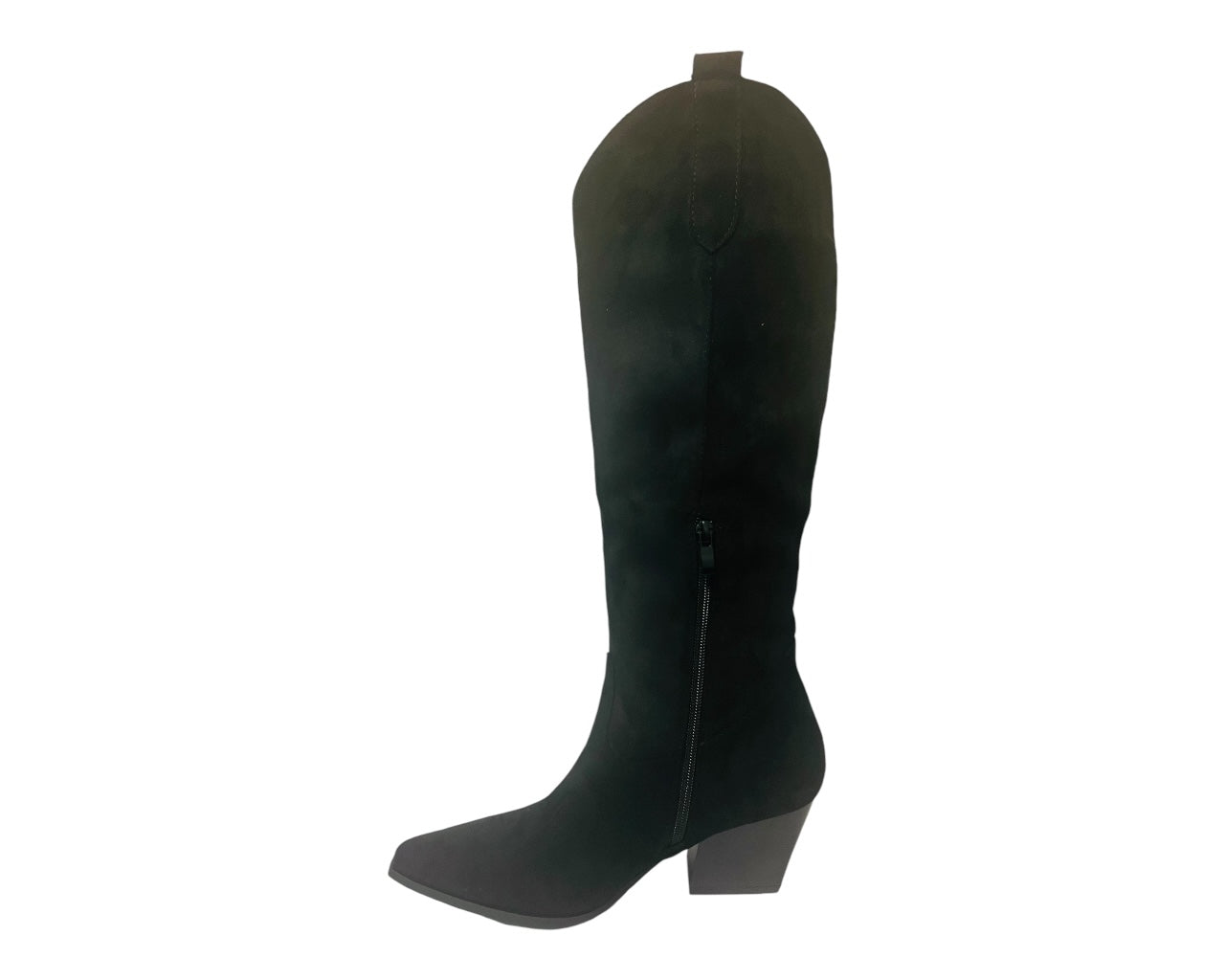 Women's Western Cowboy Embroidered Suede Long Boots