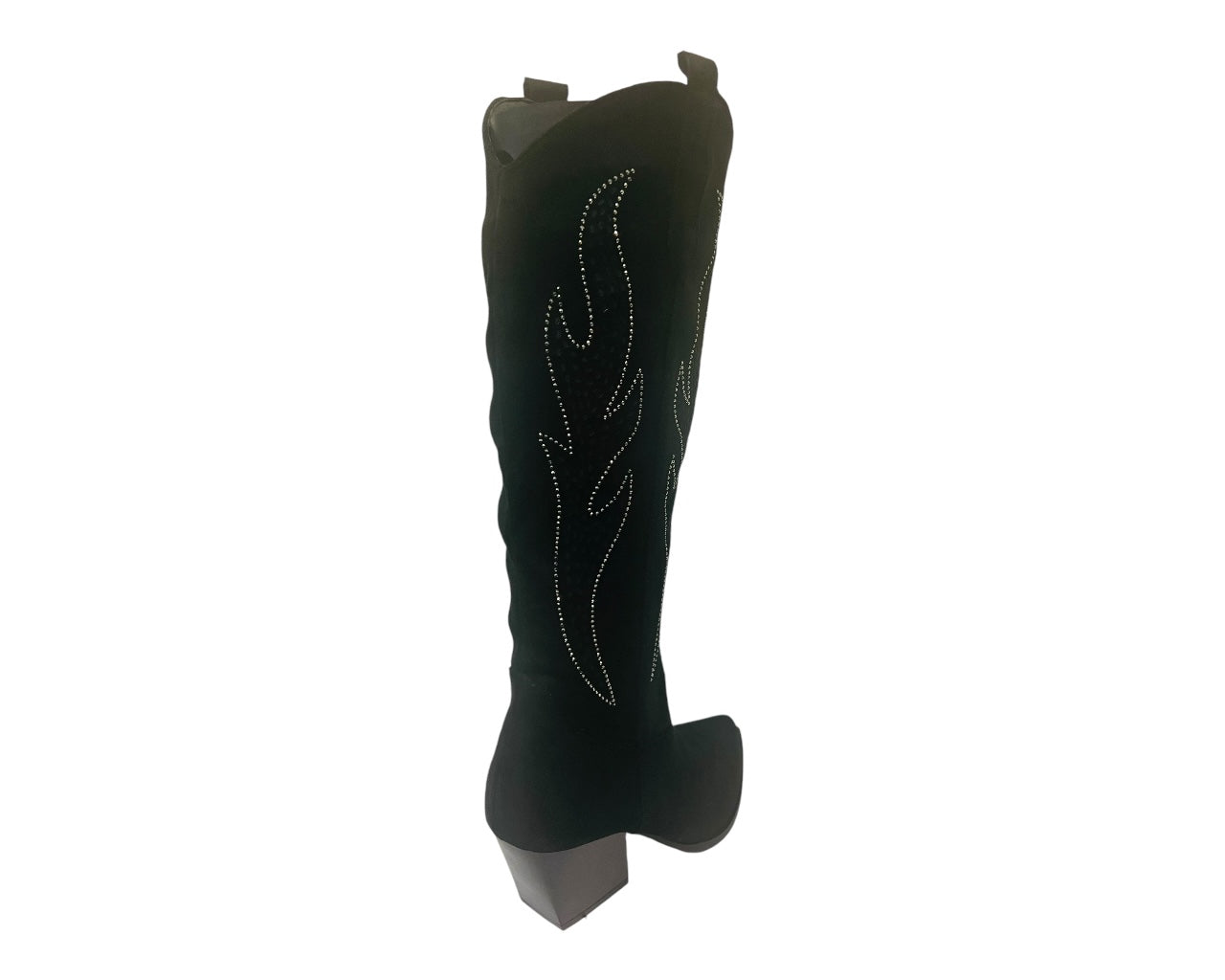 Women's Western Cowboy Embroidered Suede Long Boots