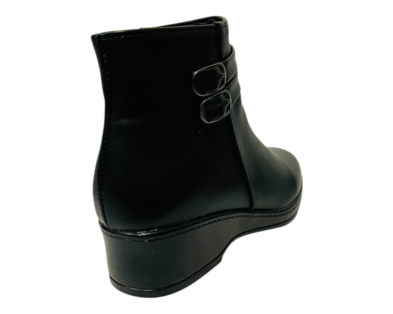 Women's Faux Leather Zip Ankle Boots