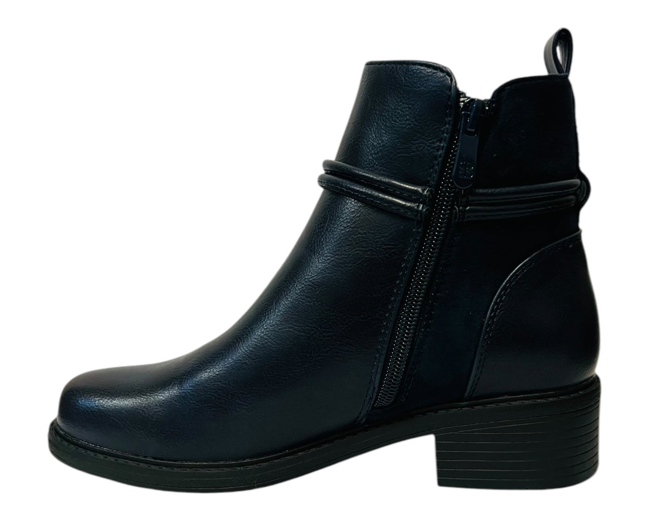 Women's CHC333 Faux Leather Zip Ankle Boots