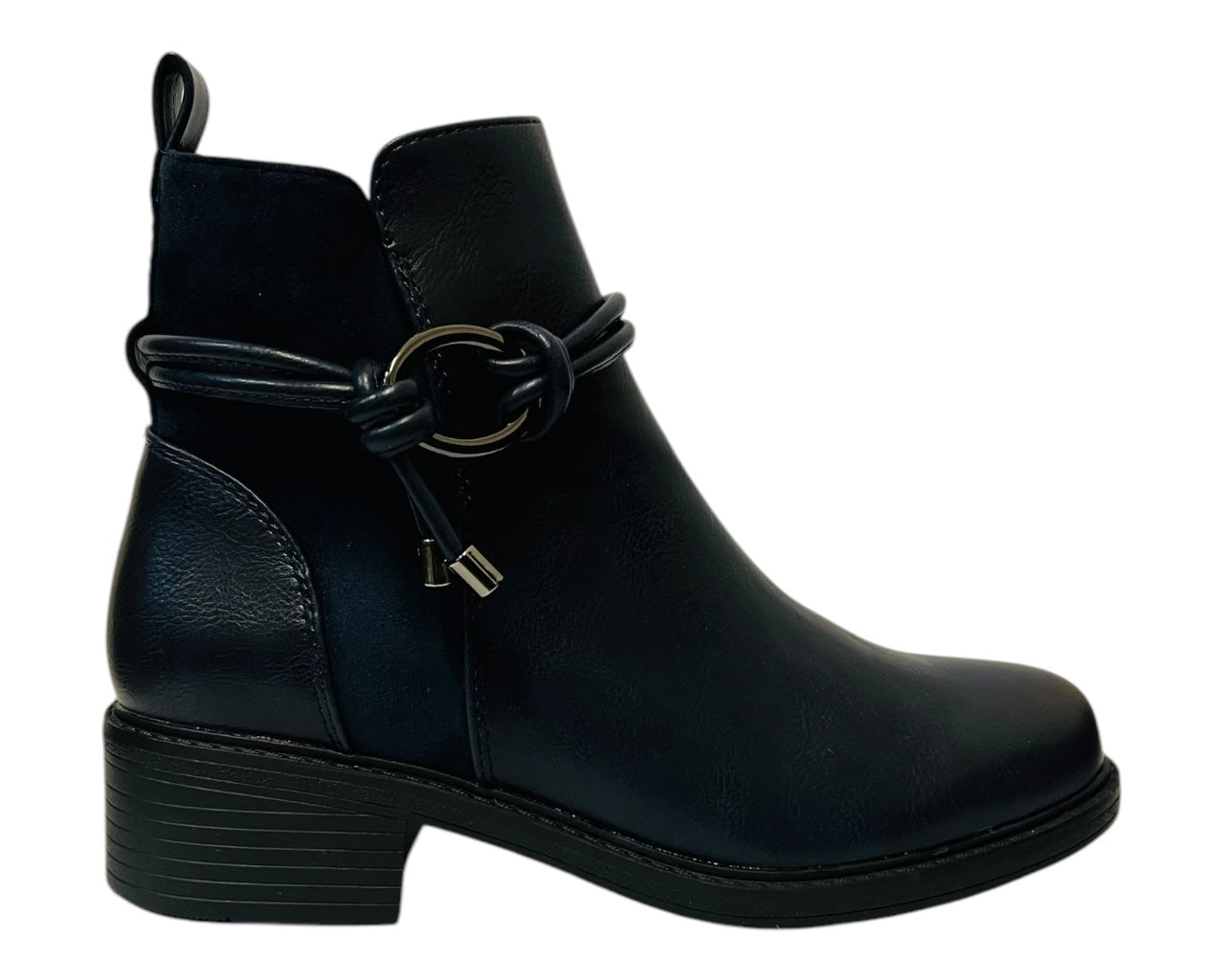 Women's CHC333 Faux Leather Zip Ankle Boots