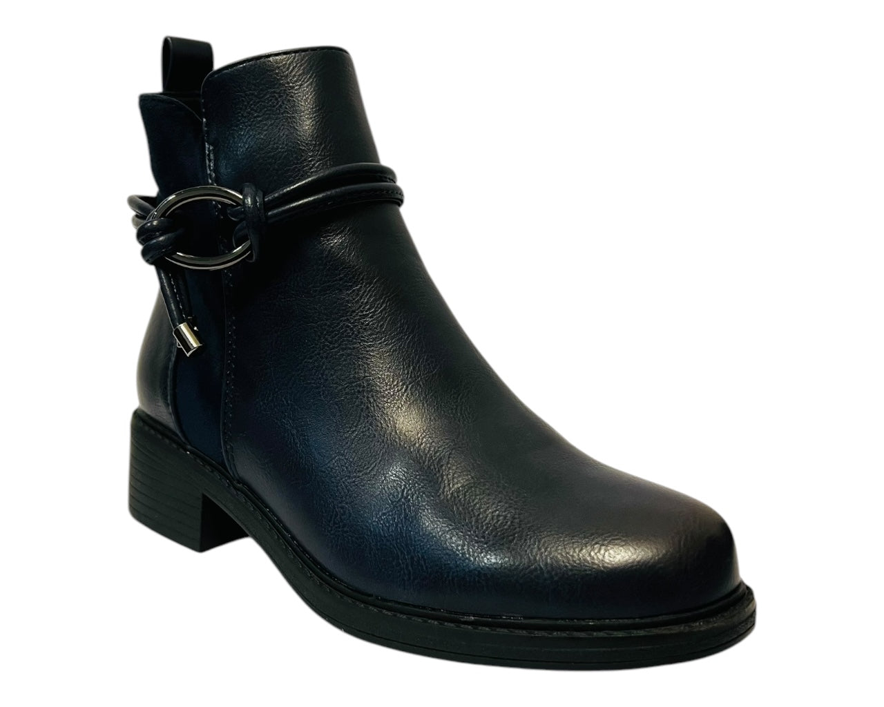 Women's CHC333 Faux Leather Zip Ankle Boots