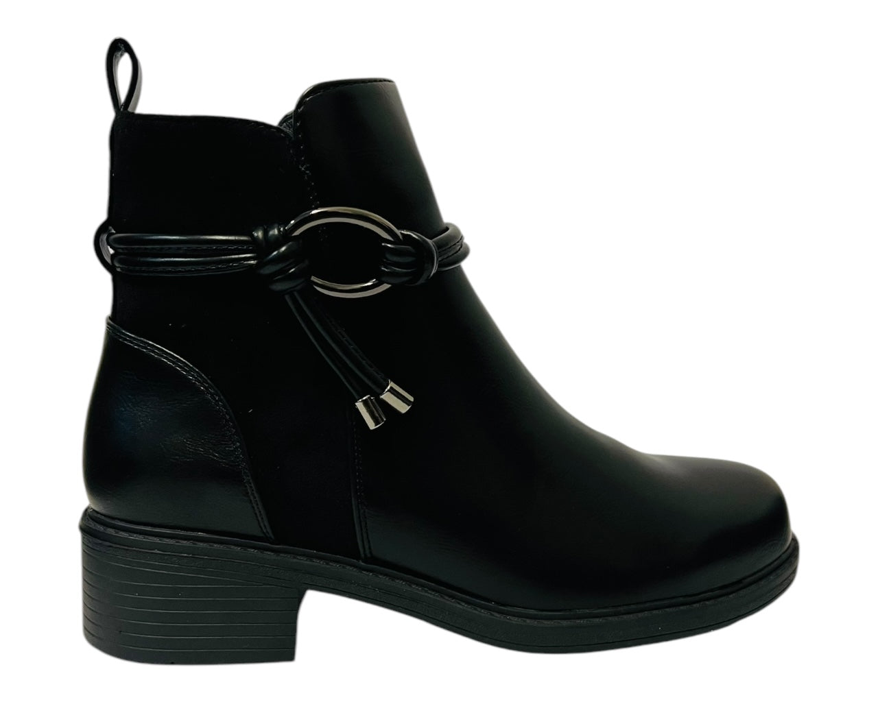 Women's CHC333 Faux Leather Zip Ankle Boots