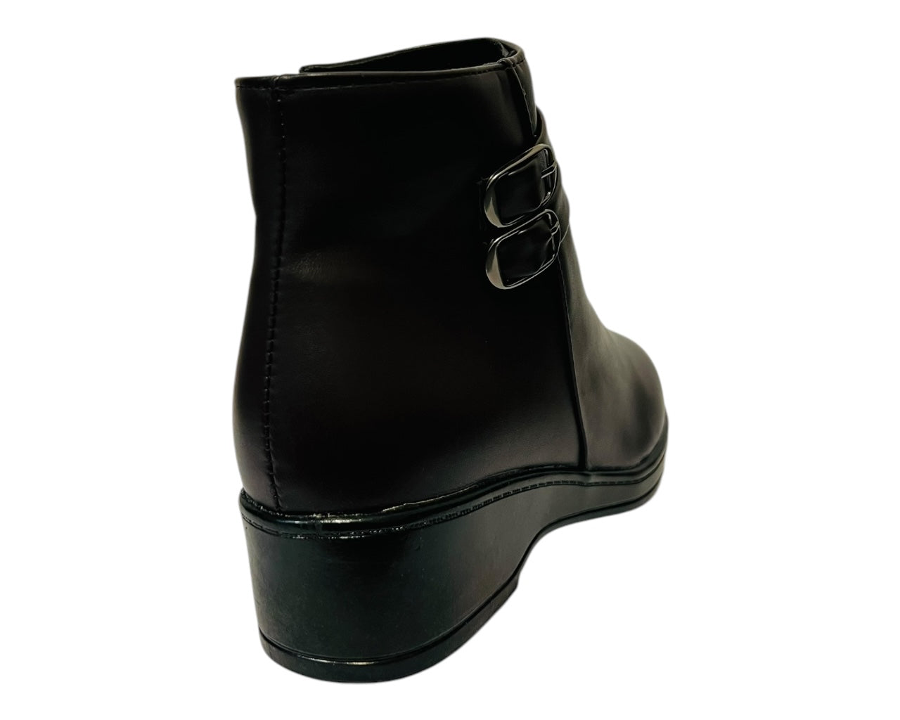 Women's Faux Leather Zip Ankle Boots