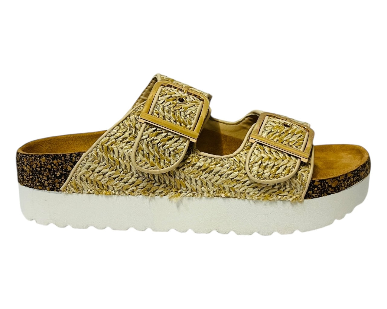 Buckle Strap Flatform Sandals