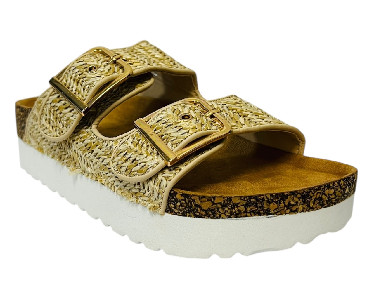 Buckle Strap Flatform Sandals