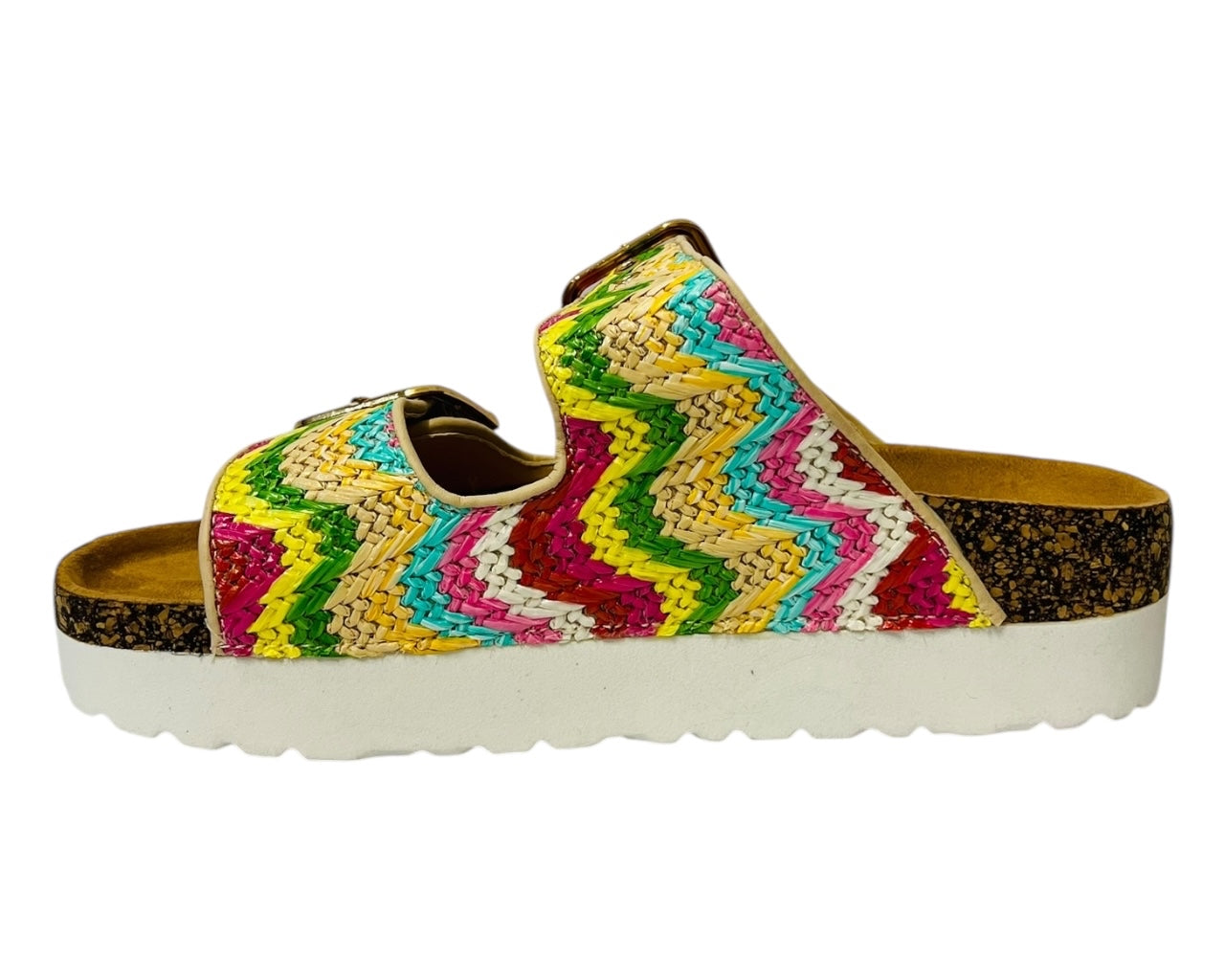 Buckle Strap Flatform Sandals