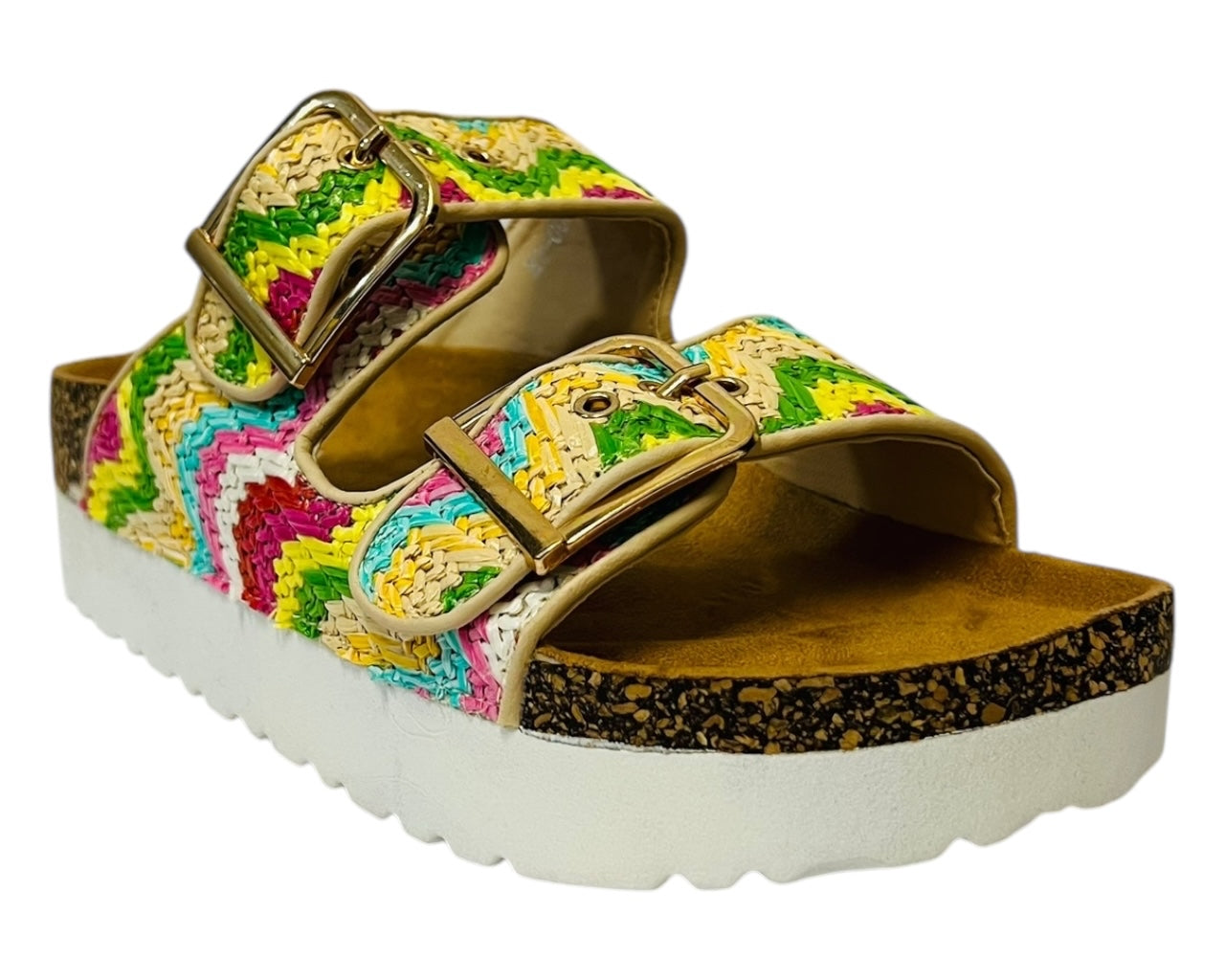 Buckle Strap Flatform Sandals