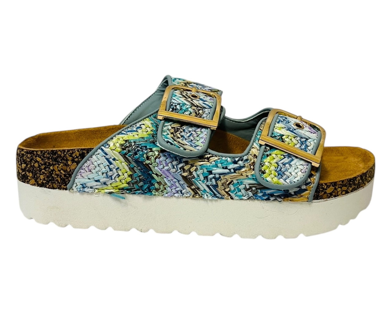 Buckle Strap Flatform Sandals