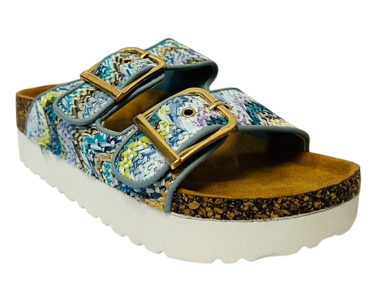 Buckle Strap Flatform Sandals