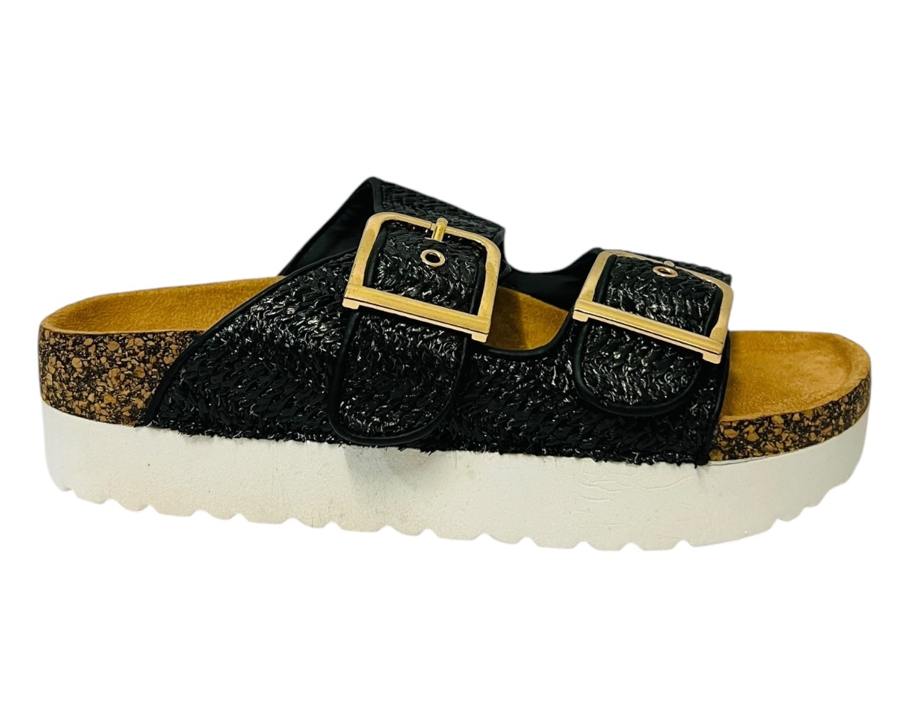 Buckle Strap Flatform Sandals