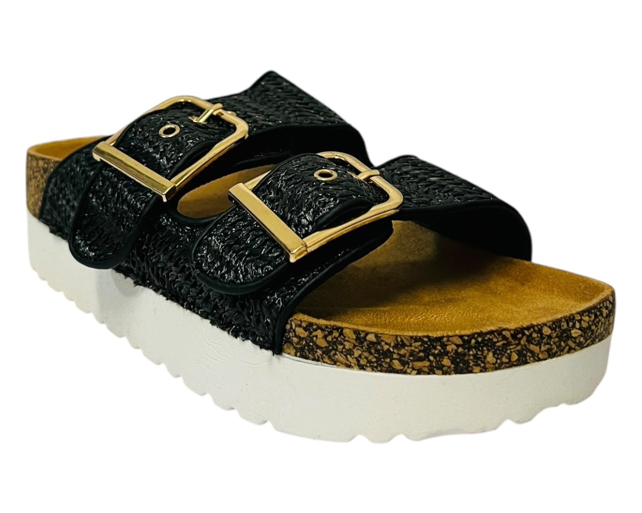 Buckle Strap Flatform Sandals