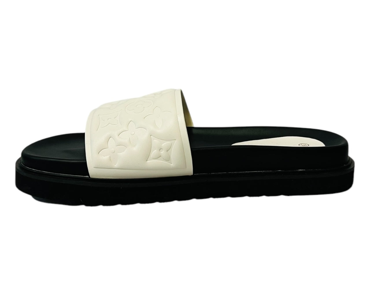 Women's Faux Leather Flat Sliders