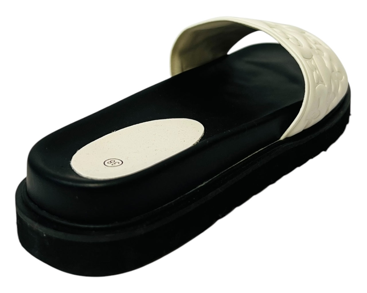 Women's Faux Leather Flat Sliders