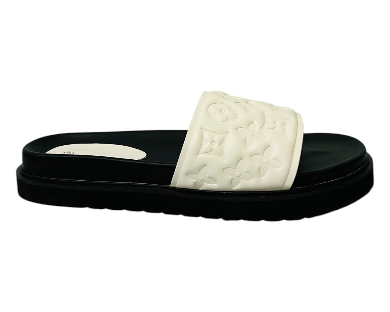 Women's Faux Leather Flat Sliders