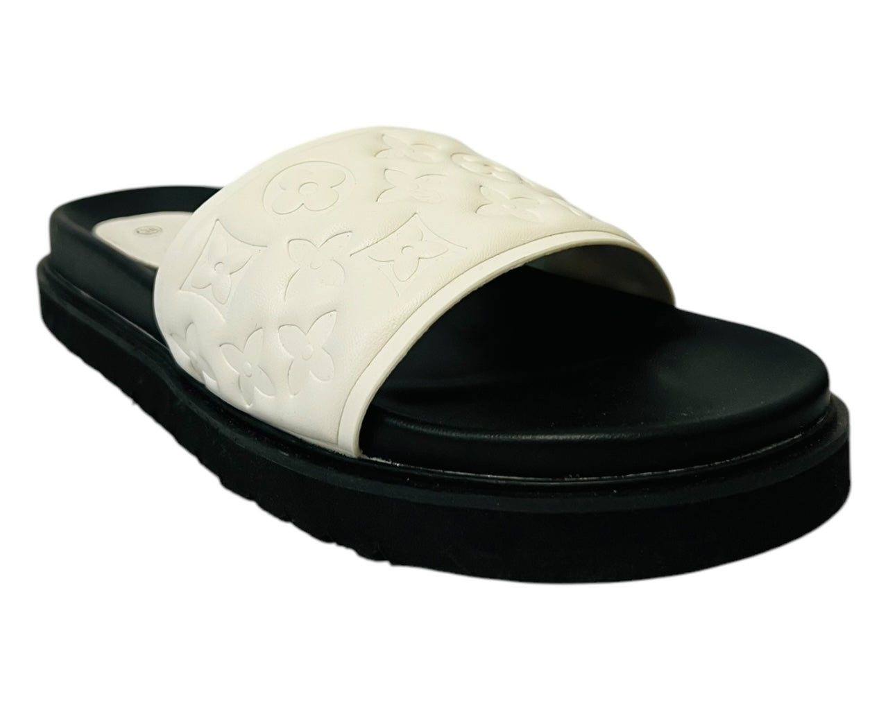 Women's Faux Leather Flat Sliders