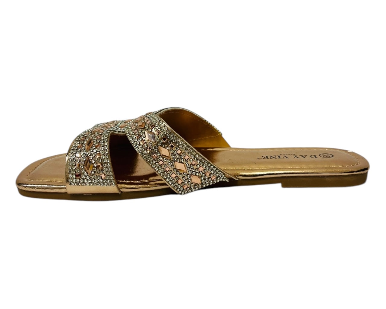 Women's Lightweight Smart Faux Leather Flat Slider