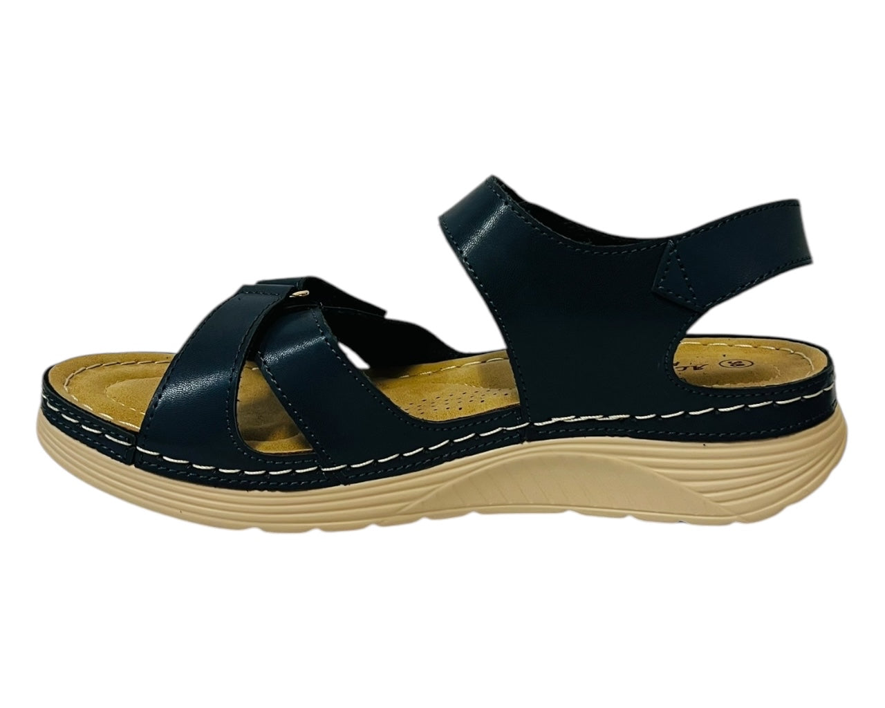 Women's Faux Leather Lightweight Padded Sandals