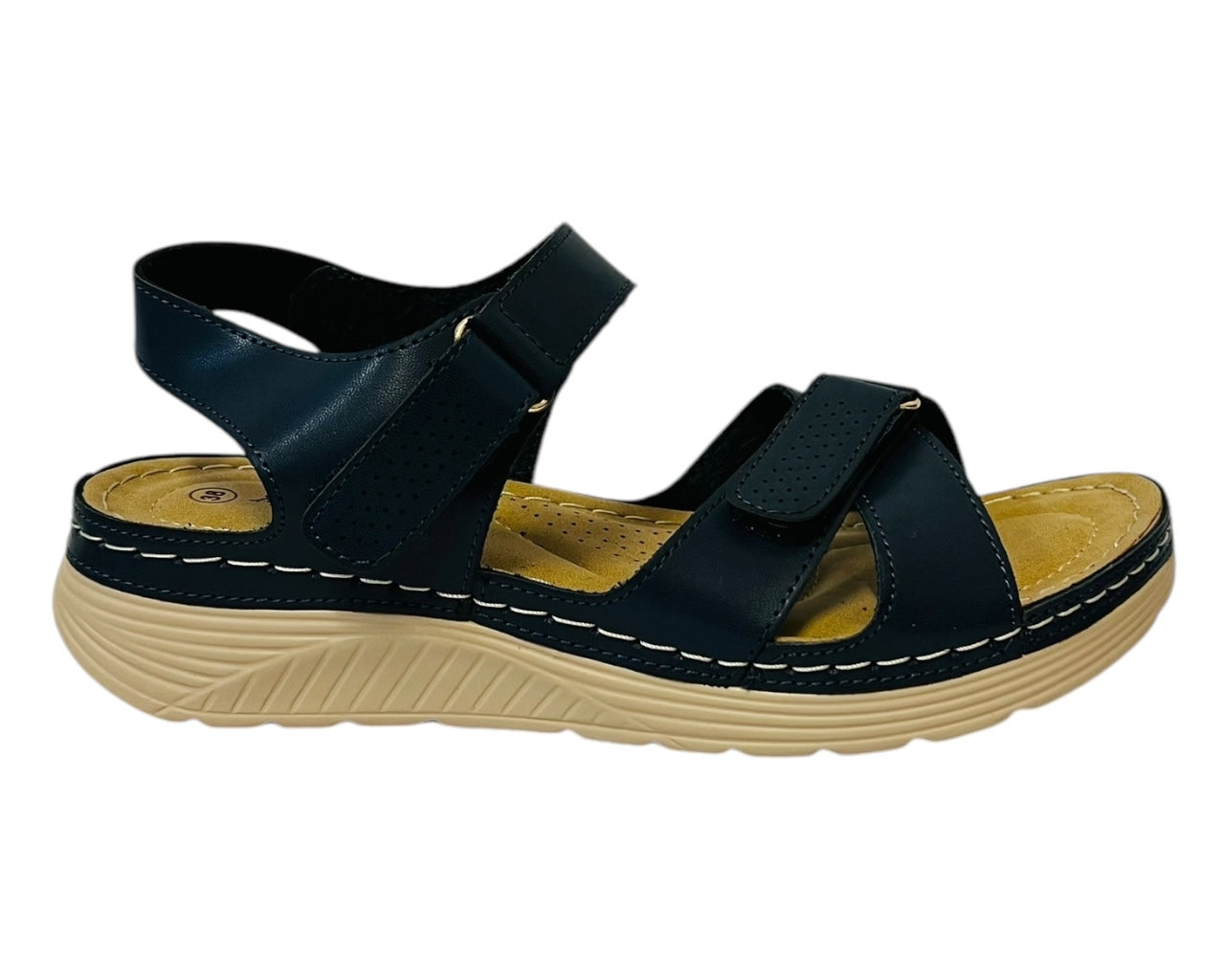 Women's Faux Leather Lightweight Padded Sandals