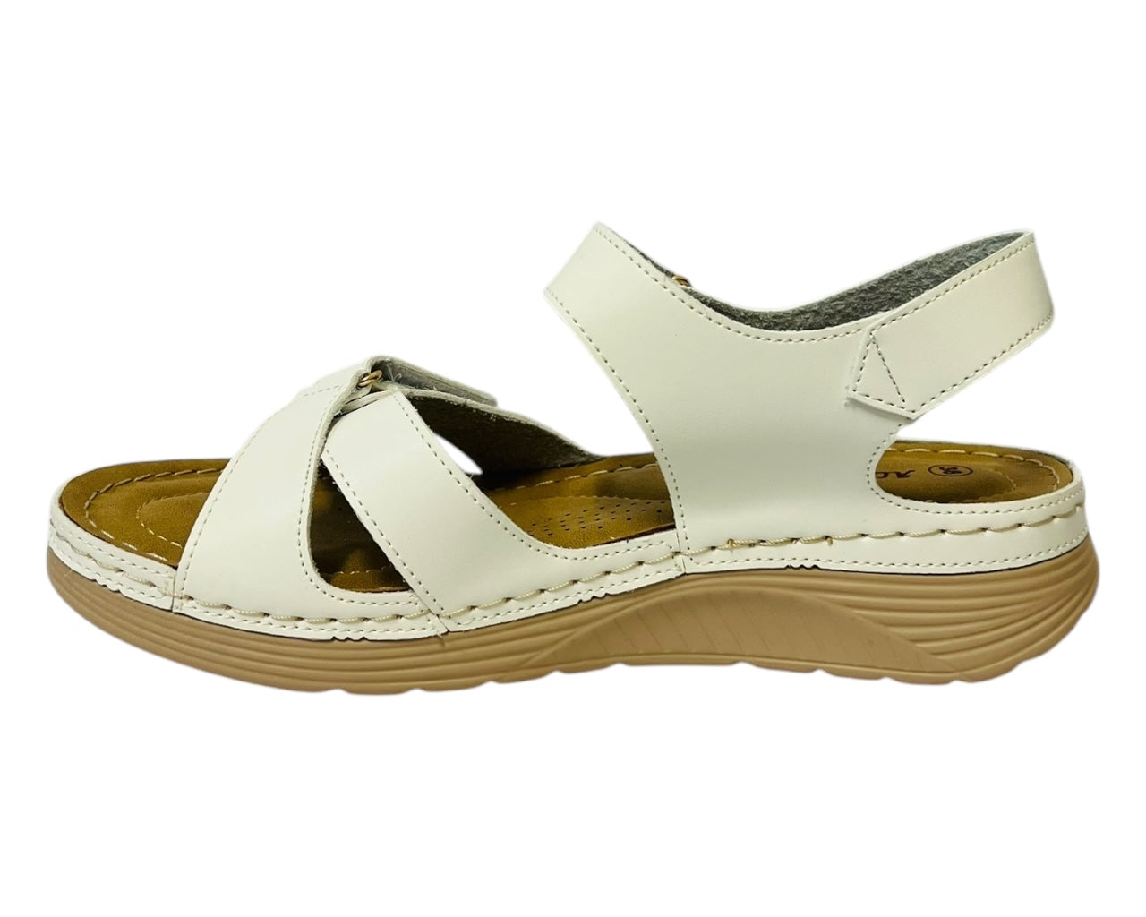 Women's Faux Leather Lightweight Padded Sandals