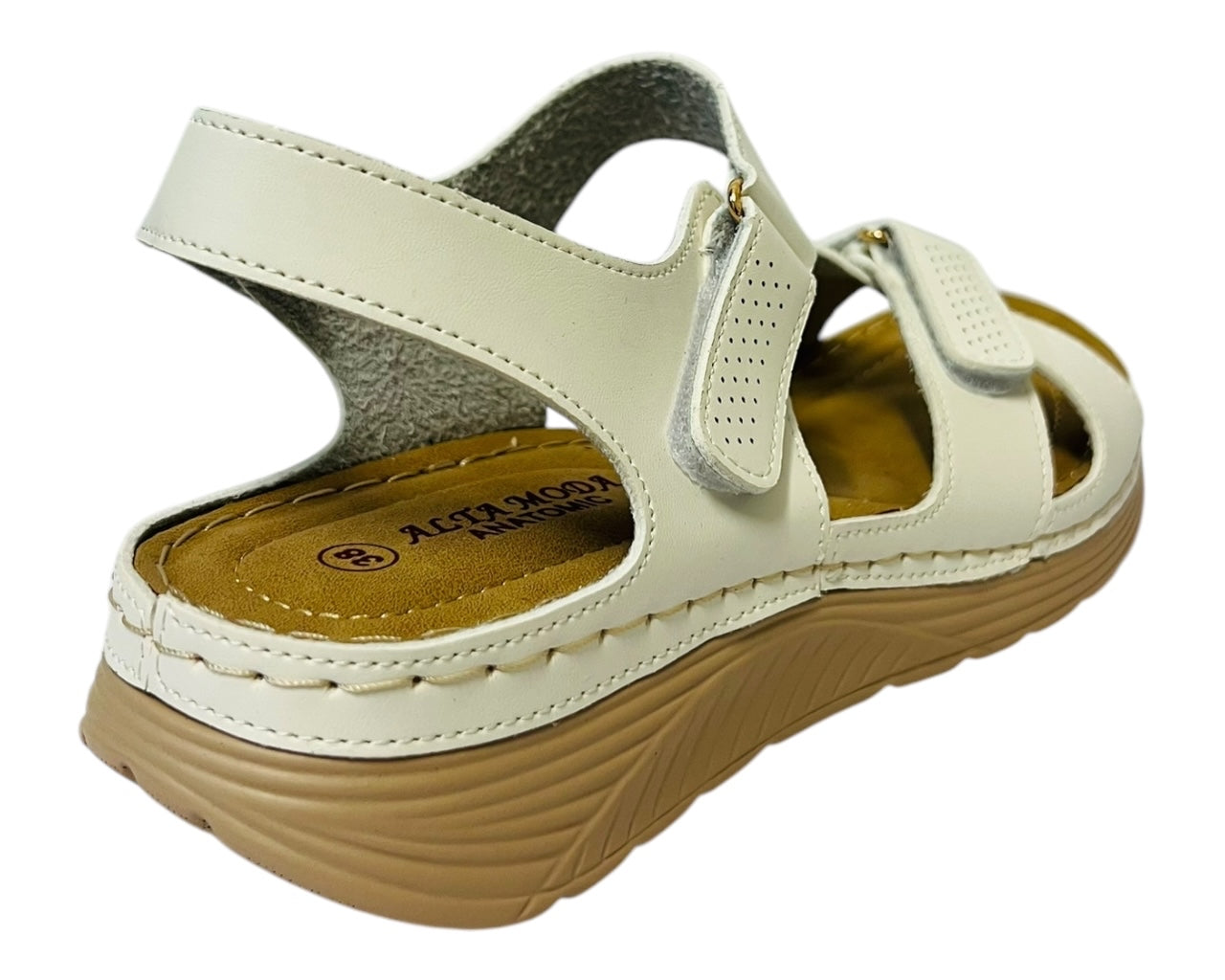 Women's Faux Leather Lightweight Padded Sandals