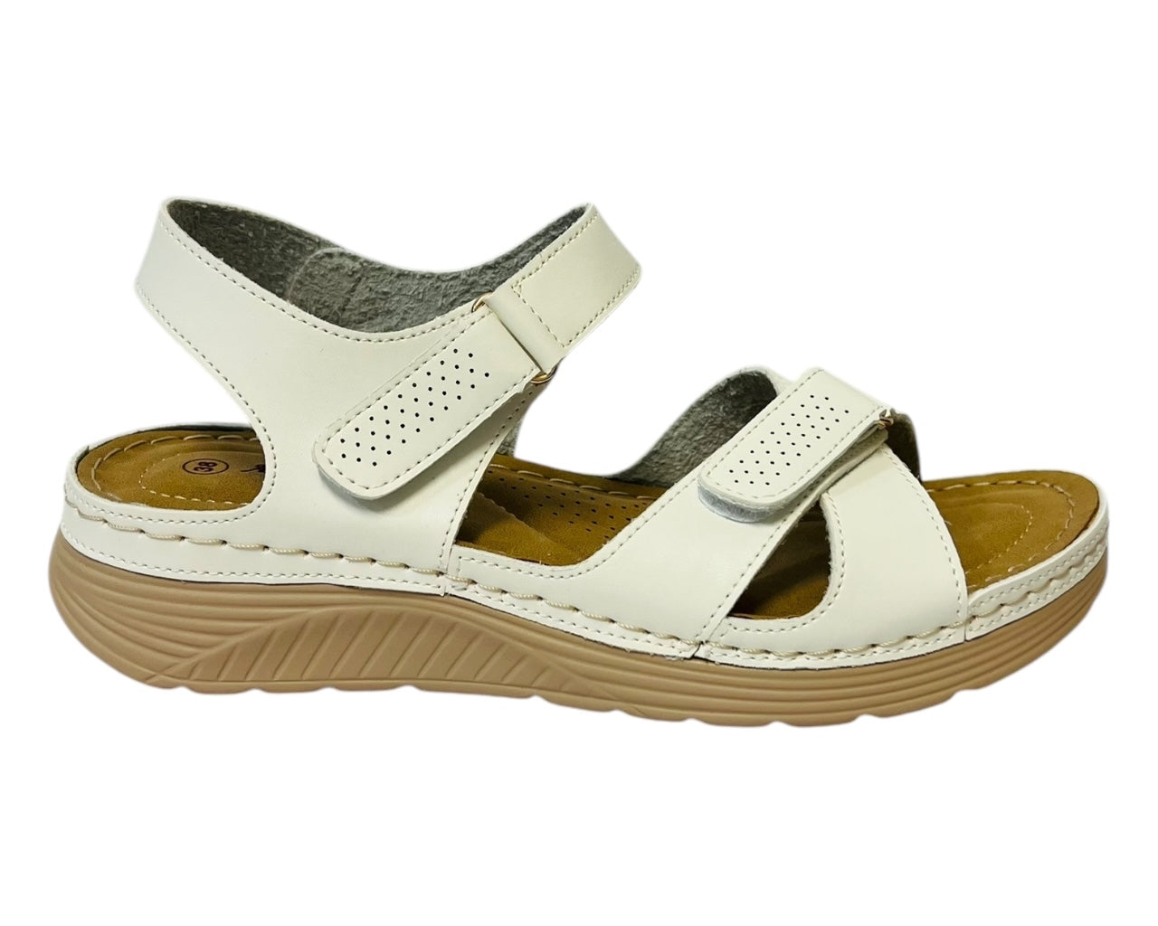 Women's Faux Leather Lightweight Padded Sandals