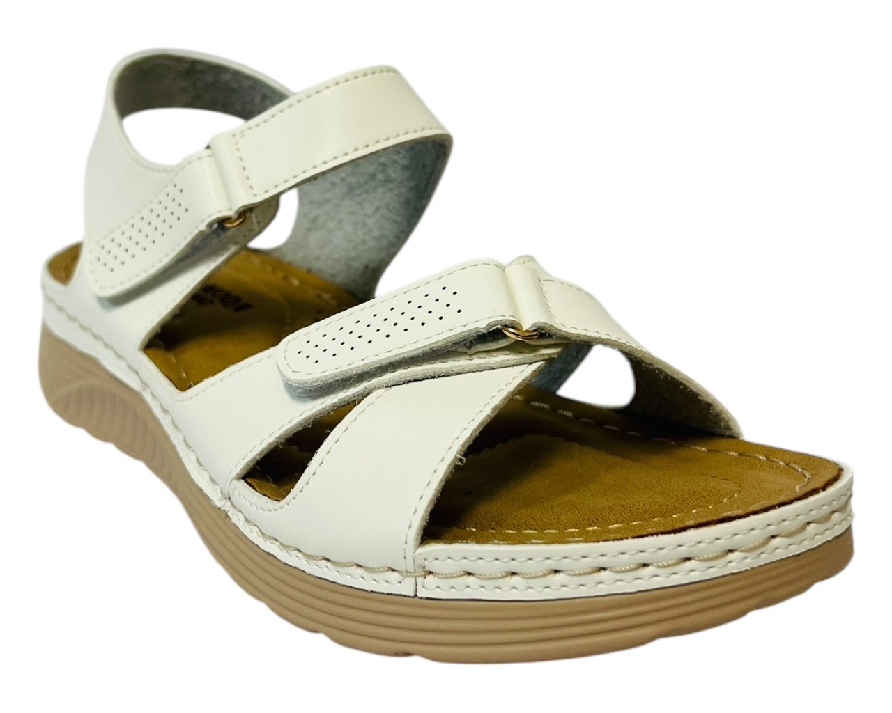 Women's Faux Leather Lightweight Padded Sandals
