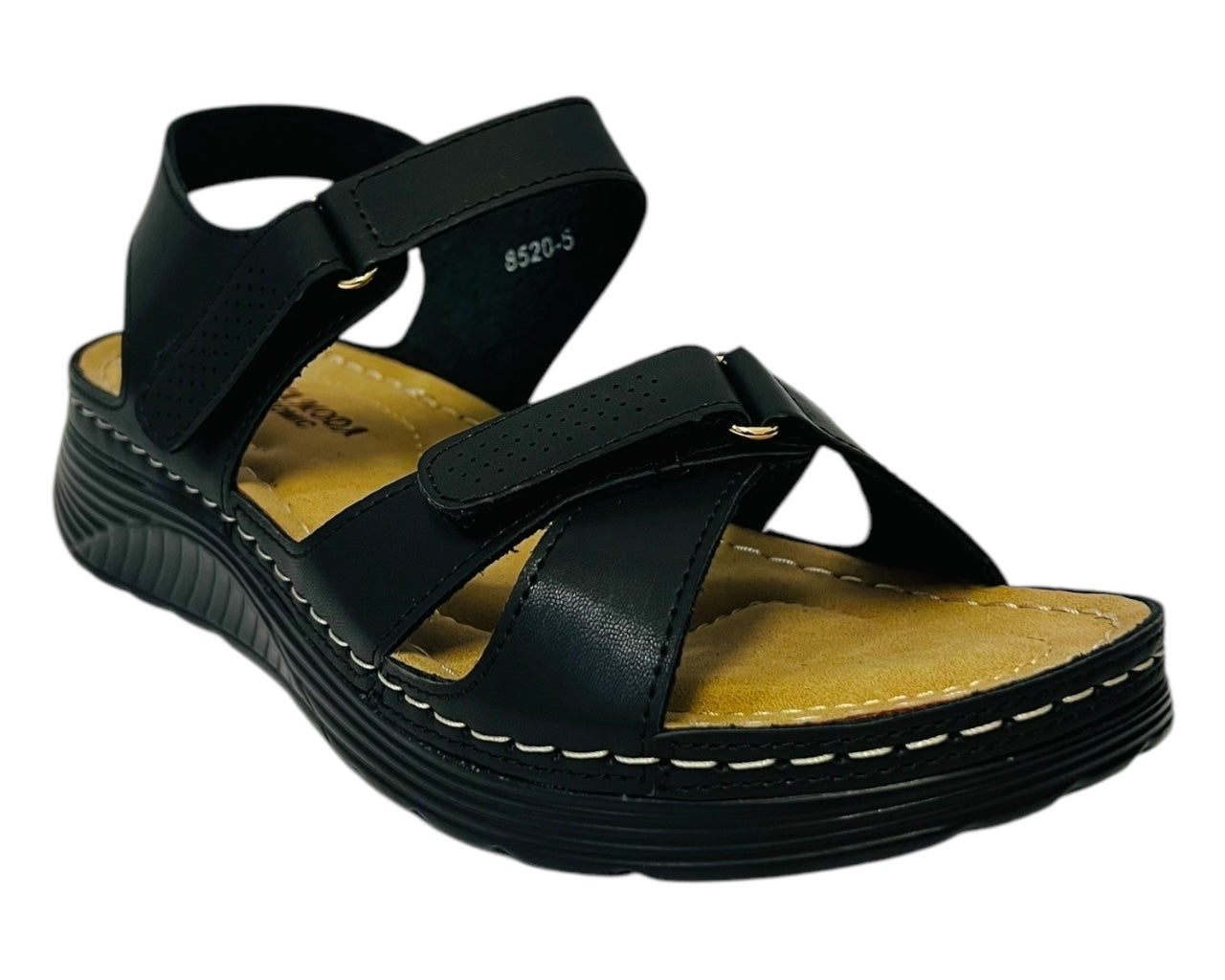 Women's Faux Leather Lightweight Padded Sandals