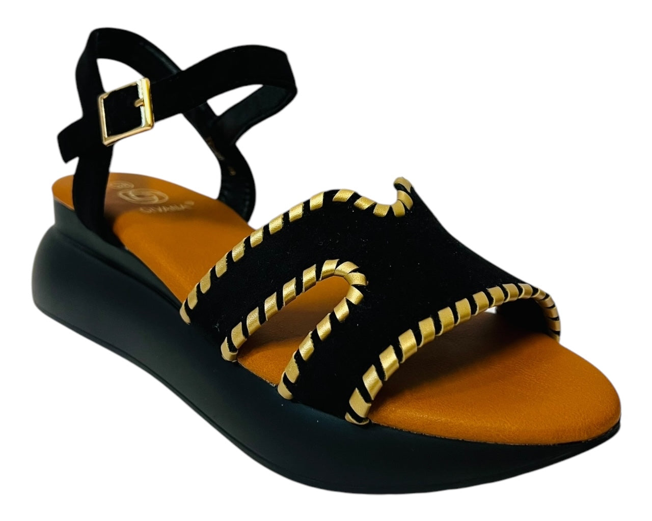 Women's Lightweight Ankle Strap Padded Wedge Sandals