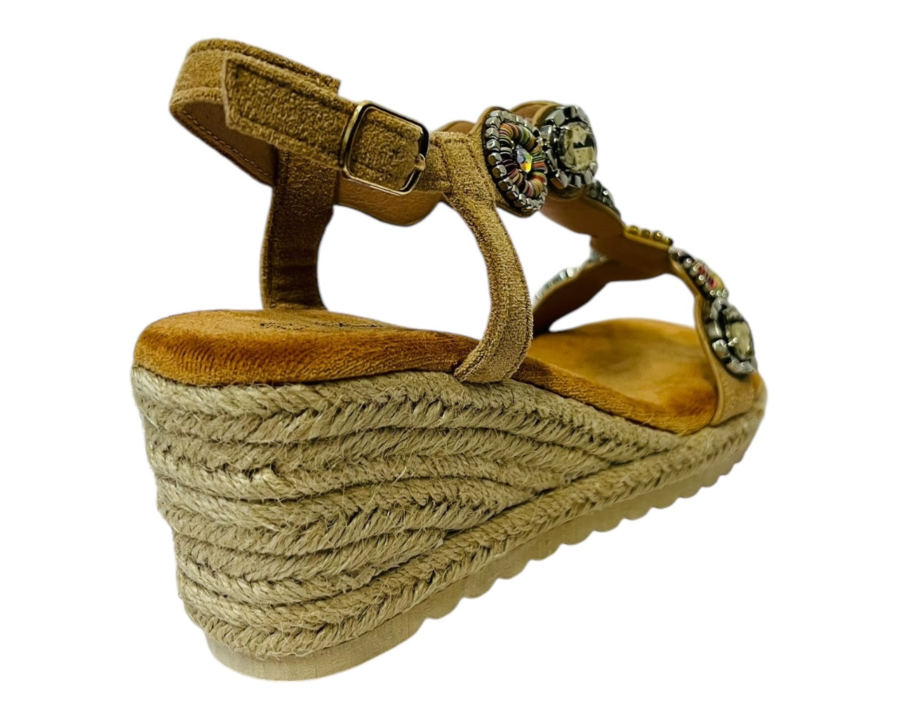 Women's Lightweight Diamante Espadrilles Wedge Sandals