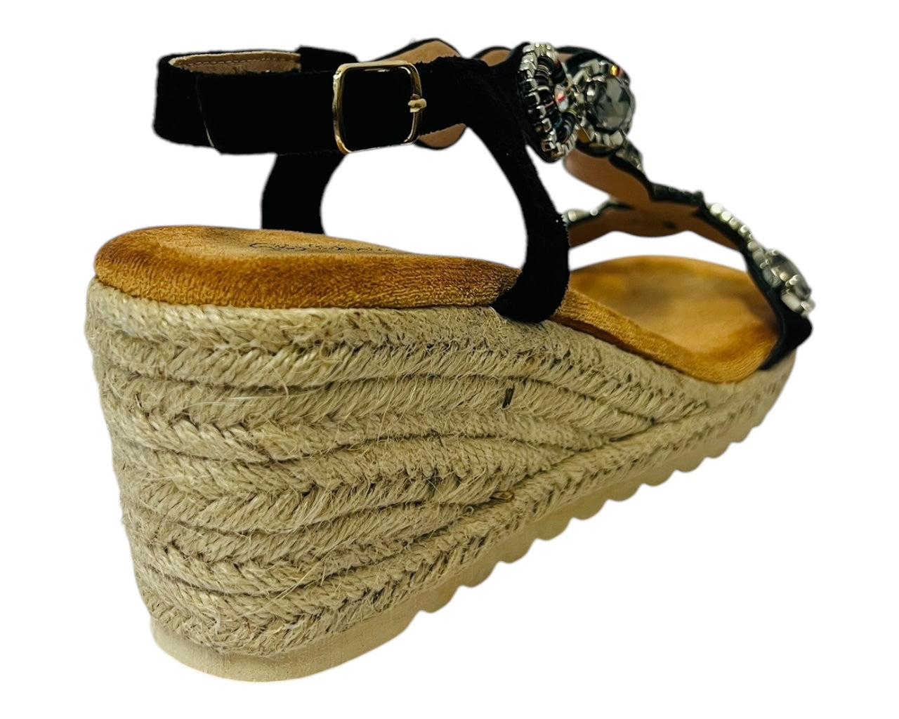 Women's Lightweight Diamante Espadrilles Wedge Sandals
