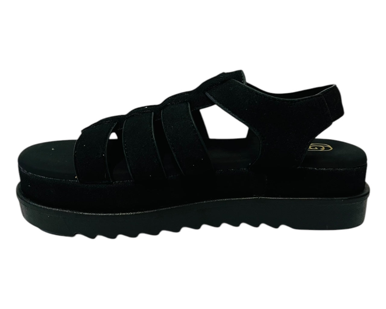 Women's Faux Leather Chunky Sole Gladiator Fashionable Sandals